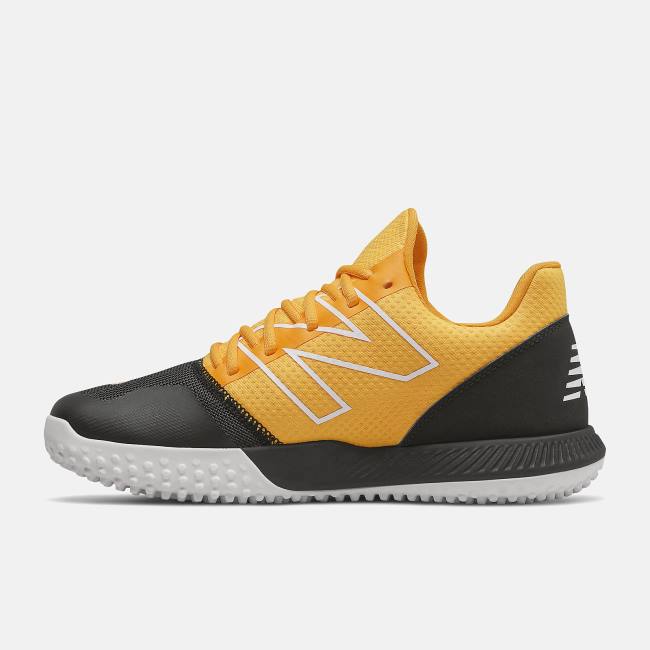 New Balance FuelCell 4040 v6 Turf Trainer Baseball Skor Herr Svarta Gula | NB914TUZ