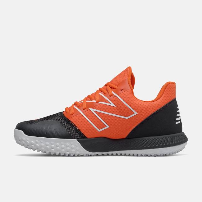 New Balance FuelCell 4040 v6 Turf Trainer Baseball Skor Herr Svarta Orange | NB981YCN