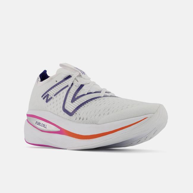 New Balance FuelCell SuperComp Trainer Löparskor Herr Vita Blå | NB063UIZ