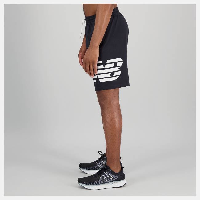 New Balance Heathertech Knit Shorts Herr Svarta | NB187POC