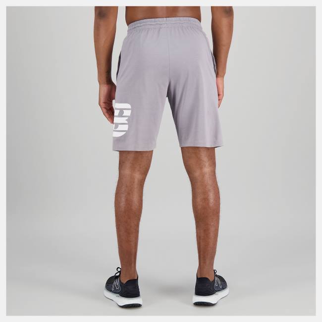 New Balance Heathertech Knit Shorts Herr Grå | NB716XDH