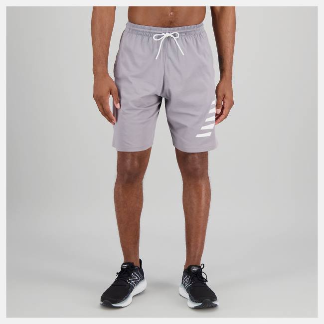 New Balance Heathertech Knit Shorts Herr Grå | NB716XDH