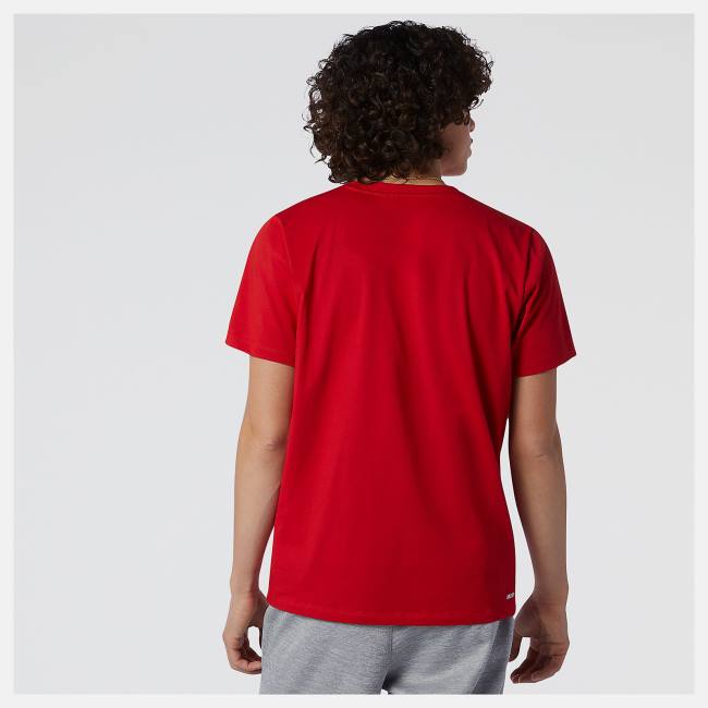 New Balance Heathertech Tee T-shirt Herr Röda | NB012EZV