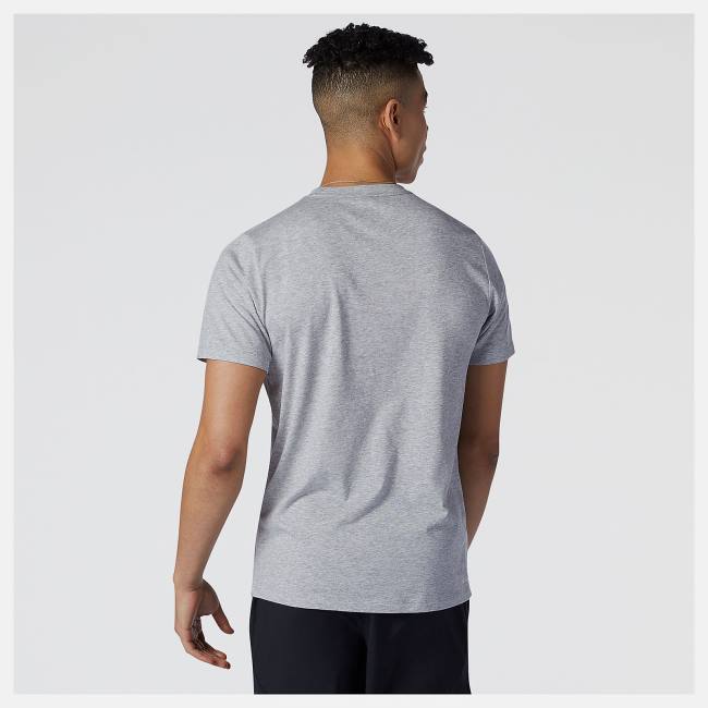 New Balance Heathertech Tee T-shirt Herr Grå | NB670ZJE