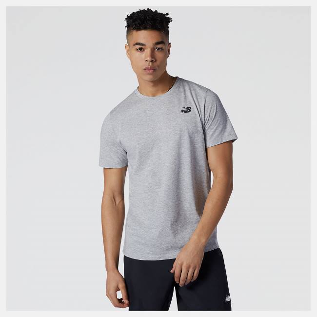 New Balance Heathertech Tee T-shirt Herr Grå | NB670ZJE