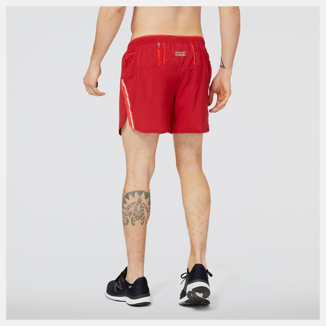 New Balance Impact Run 5 Inch Shorts Herr Röda | NB780RJC