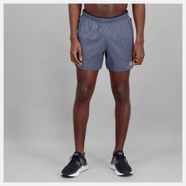 New Balance Impact Run 5 Inch Shorts Herr Marinblå | NB786ZTD