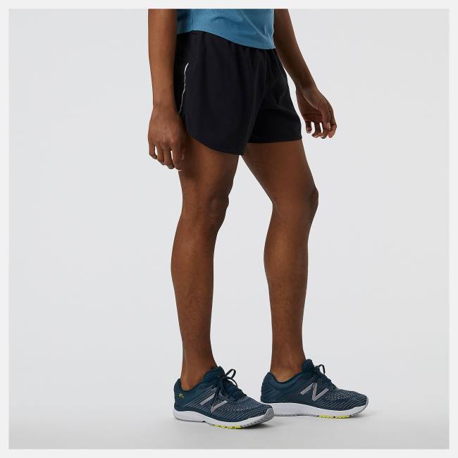 New Balance Impact Run 5 Inch Shorts Herr Svarta | NB974PQV