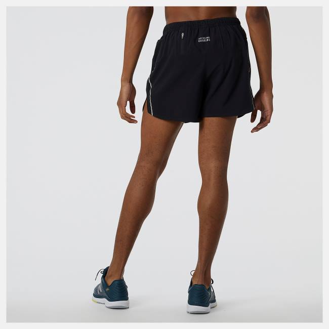 New Balance Impact Run 5 Inch Shorts Herr Svarta | NB974PQV