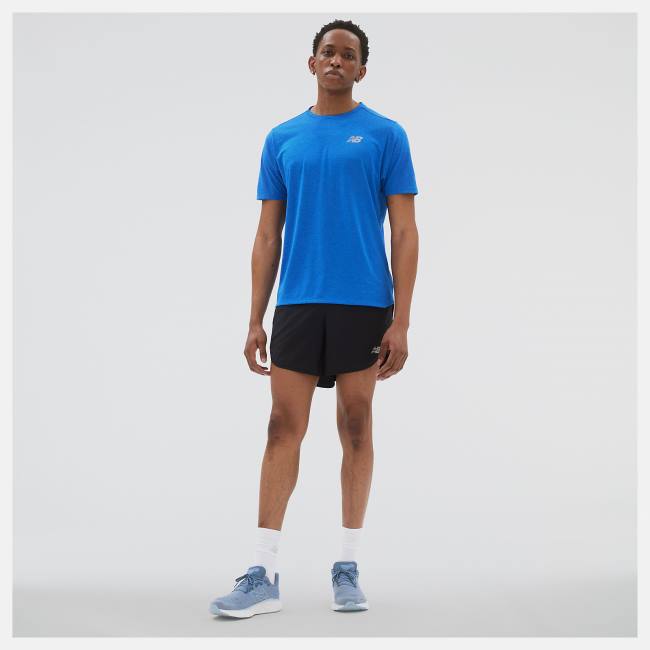 New Balance Impact Run 5 Inch Shorts Herr Svarta | NB974PQV