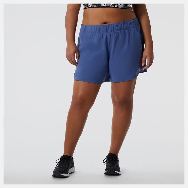 New Balance Impact Run 5in Shorts Dam Blå | NB549PGQ