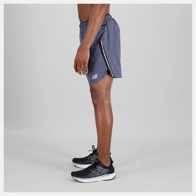 New Balance Impact Run 7 Inch Shorts Herr Marinblå | NB520AUJ