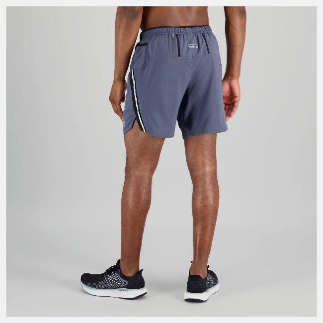 New Balance Impact Run 7 Inch Shorts Herr Marinblå | NB520AUJ