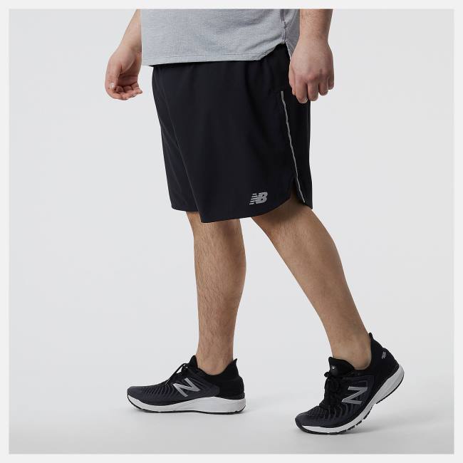 New Balance Impact Run 7 Inch Shorts Herr Svarta | NB735OFQ