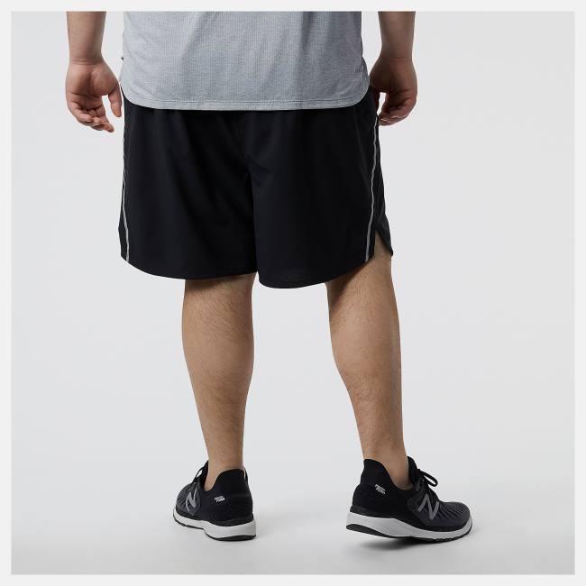 New Balance Impact Run 7 Inch Shorts Herr Svarta | NB735OFQ