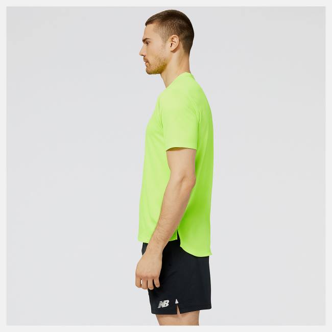 New Balance Impact Run AT N-Vent Korta Sleeve T-shirt Herr Gröna | NB139NDK