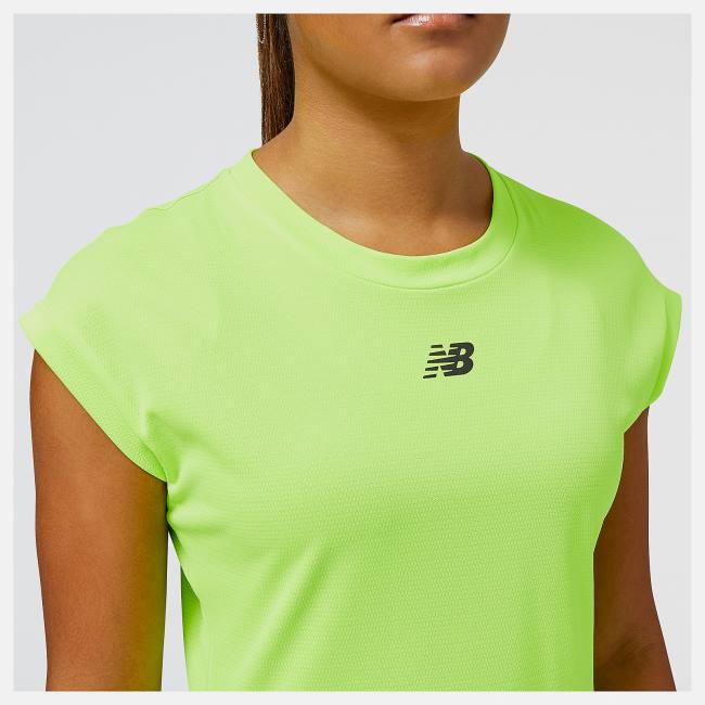 New Balance Impact Run AT N-Vent Korta Sleeve Top T-shirt Dam Gröna | NB358BYJ