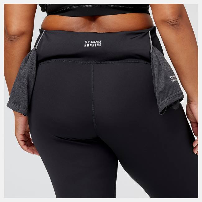 New Balance Impact Run Crop Leggings Dam Svarta | NB790NXE