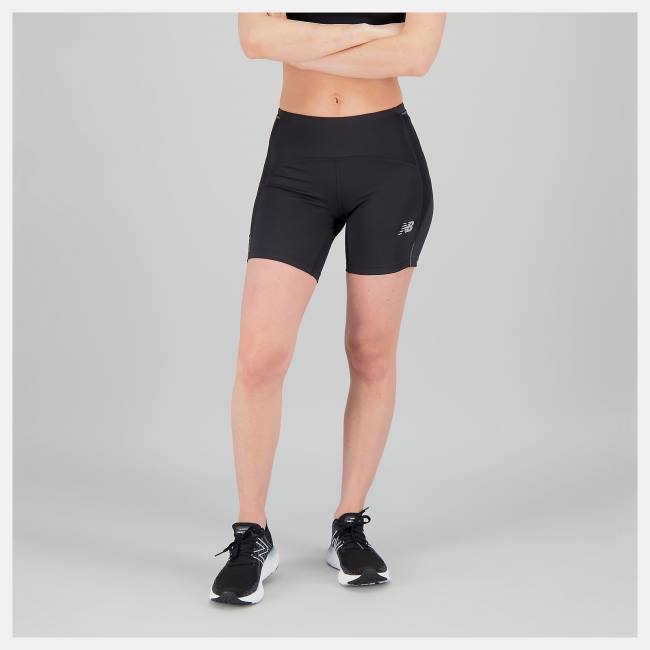 New Balance Impact Run Fitted Shorts Dam Svarta | NB620HRG