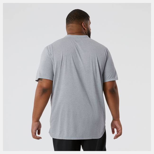 New Balance Impact Run Korta Sleeve T-shirt Herr Grå | NB128IXZ