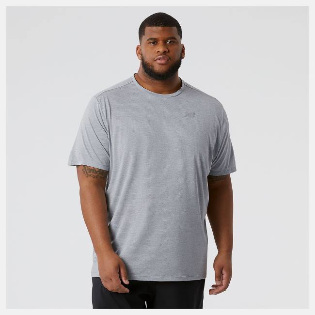 New Balance Impact Run Korta Sleeve T-shirt Herr Grå | NB128IXZ