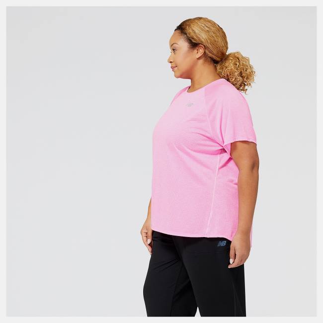 New Balance Impact Run Korta Sleeve T-shirt Dam Rosa | NB478APV