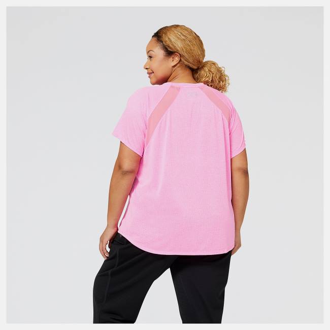 New Balance Impact Run Korta Sleeve T-shirt Dam Rosa | NB478APV