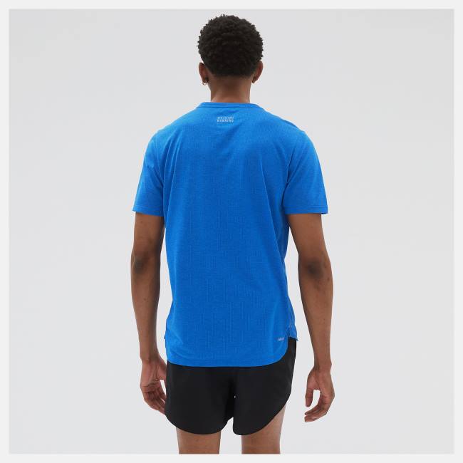 New Balance Impact Run Korta Sleeve T-shirt Herr Mörkblå | NB619XGD