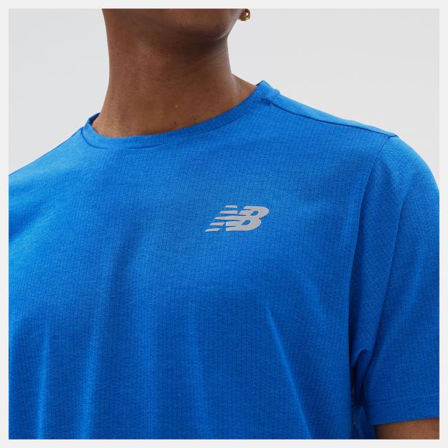 New Balance Impact Run Korta Sleeve T-shirt Herr Mörkblå | NB619XGD