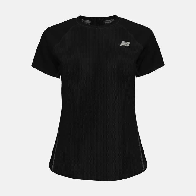 New Balance Impact Run Korta Sleeve T-shirt Dam Svarta | NB781WZQ