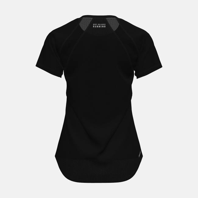 New Balance Impact Run Korta Sleeve T-shirt Dam Svarta | NB781WZQ