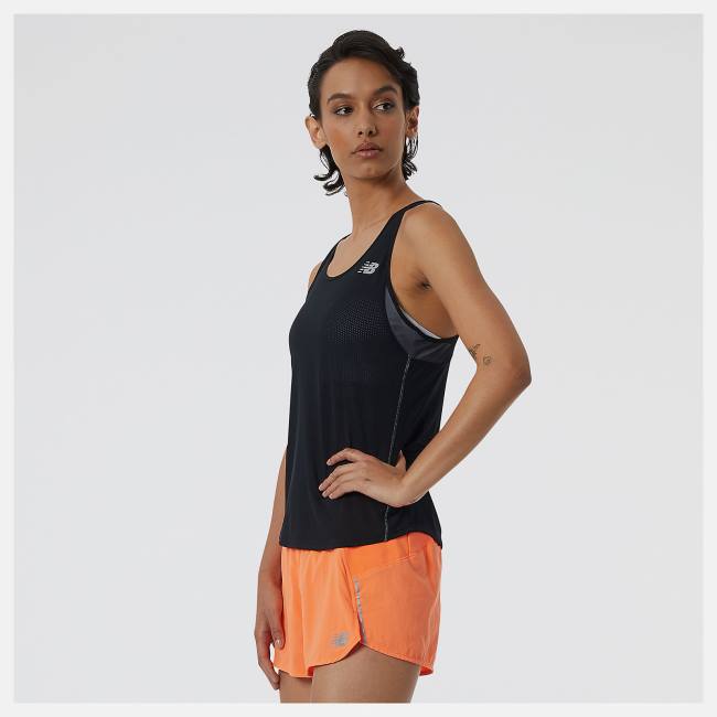 New Balance Impact Run Tank T-shirt Dam Svarta | NB093WCE