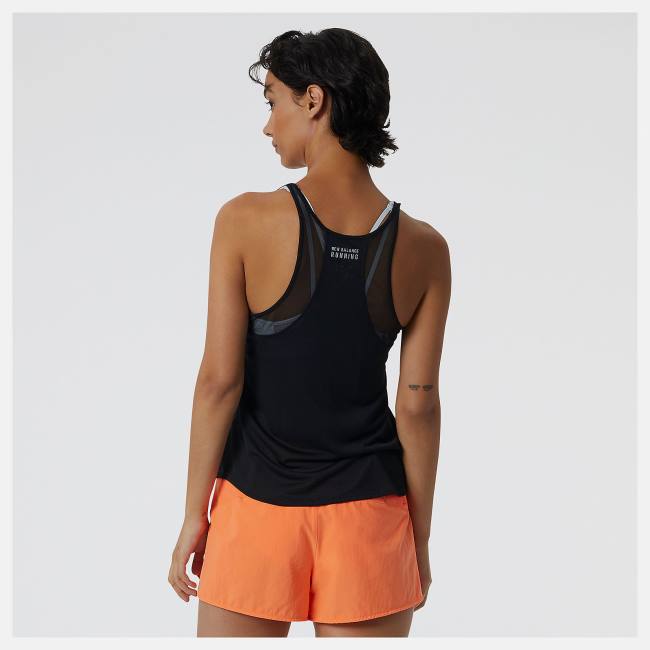 New Balance Impact Run Tank T-shirt Dam Svarta | NB093WCE