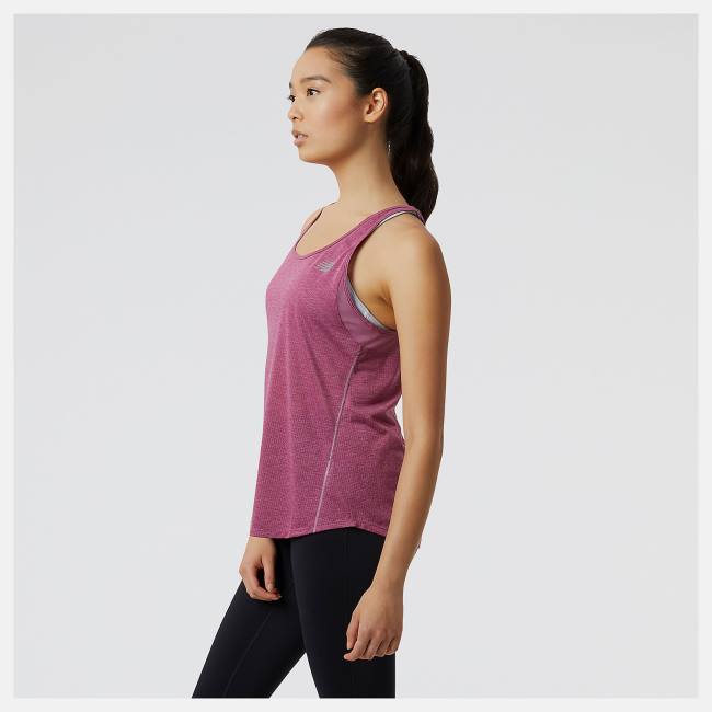 New Balance Impact Run Tank T-shirt Dam Rosa | NB980UXV