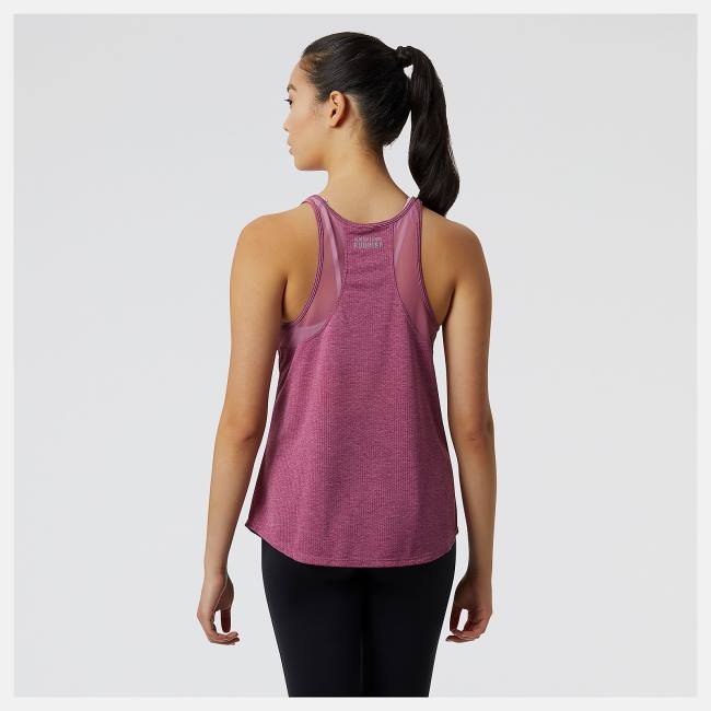 New Balance Impact Run Tank T-shirt Dam Rosa | NB980UXV