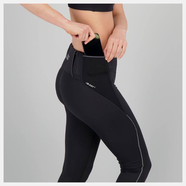 New Balance Impact Run Tight Leggings Dam Svarta | NB143LOY