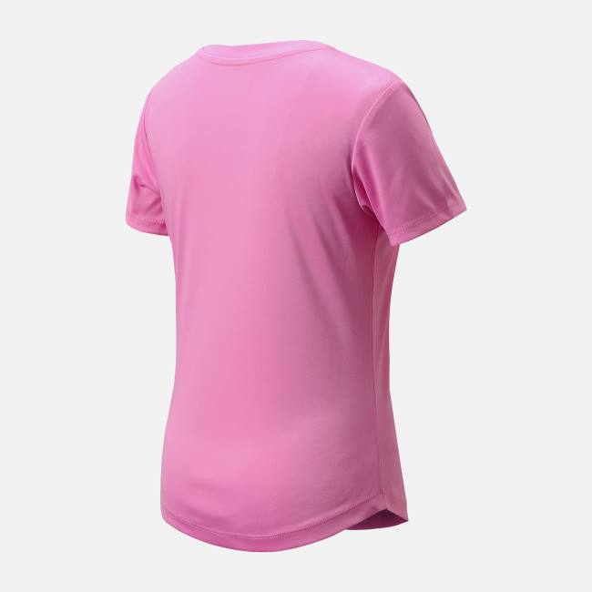 New Balance Jersey Top Girls T-shirt Barn Rosa | NB940OFN