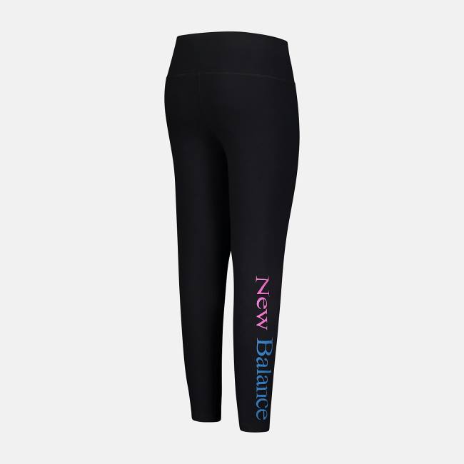 New Balance Lifestyle Tryck Legging Girls Byxor Barn Svarta | NB189TNF