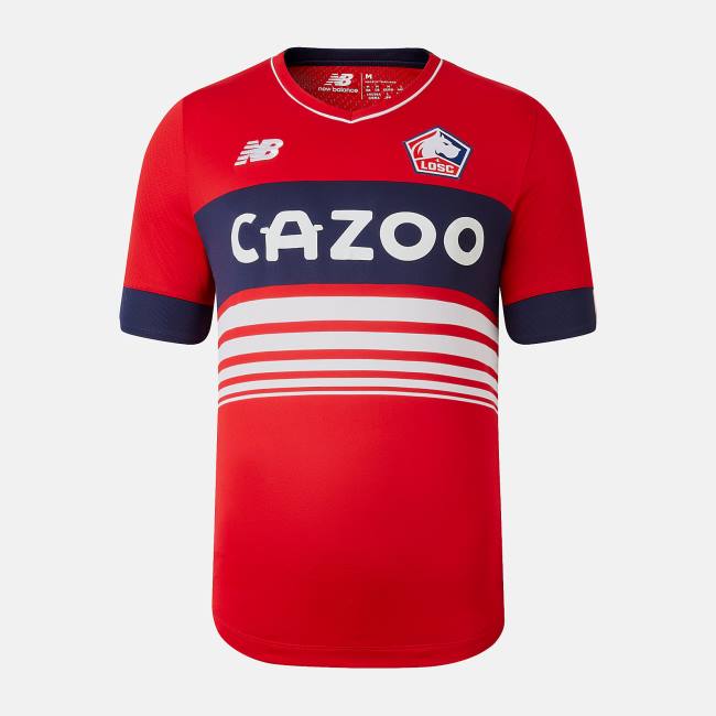 New Balance Lille LOSC Home Korta Sleeve Jersey T-shirt Herr Röda | NB069AWL