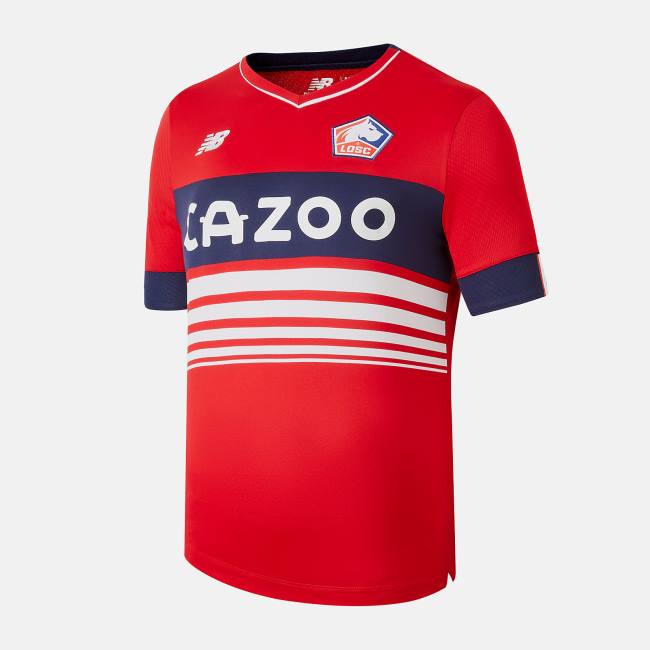 New Balance Lille LOSC Home Korta Sleeve Jersey T-shirt Herr Röda | NB069AWL