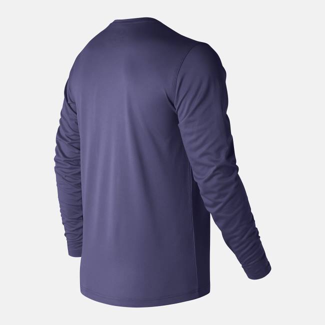 New Balance Long Sleeve Tech Tee T-shirt Herr Marinblå | NB891KGB