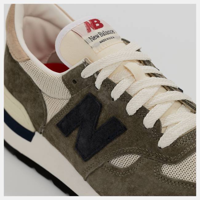 New Balance MADE in USA 990 Sneakers Herr Grå Blå | NB016XCM