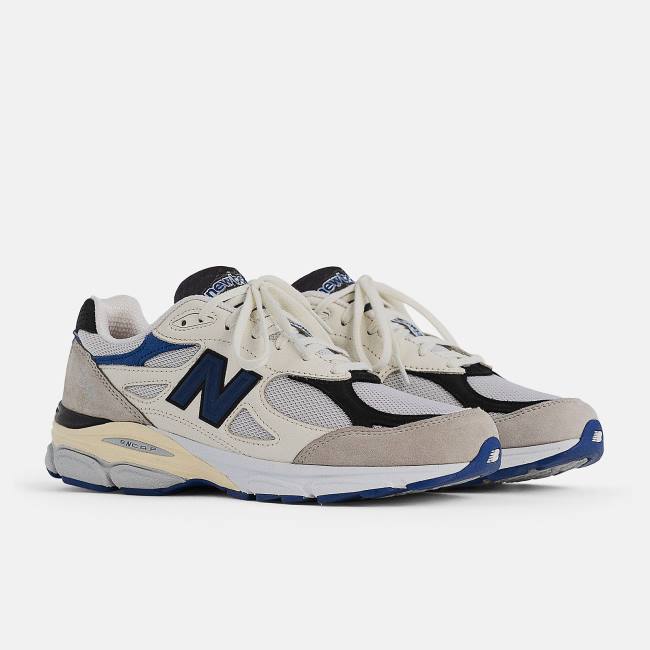 New Balance MADE in USA 990v3 Sneakers Herr Vita Blå | NB183NCD