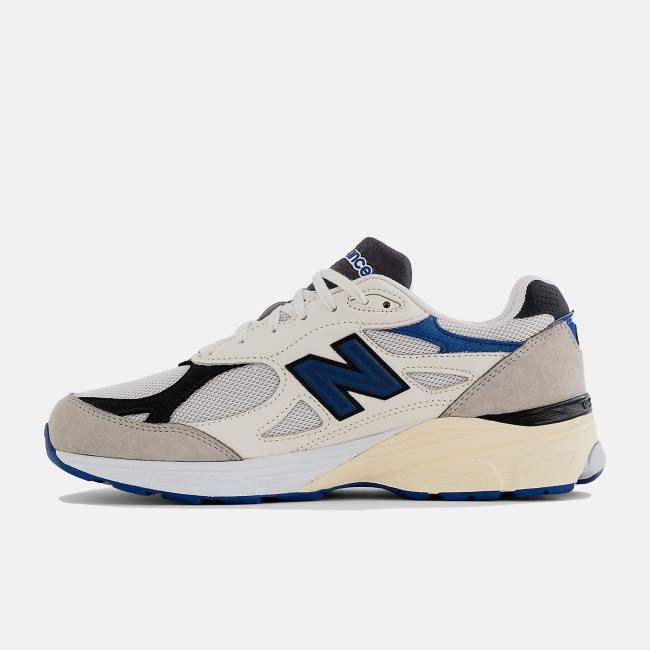 New Balance MADE in USA 990v3 Sneakers Herr Vita Blå | NB183NCD