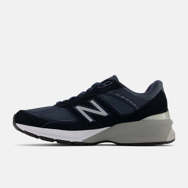 New Balance MADE in USA 990v5 Core Sneakers Dam Marinblå Silver | NB148TYN