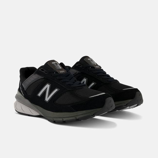 New Balance MADE in USA 990v5 Core Sneakers Dam Svarta Silver | NB568RIM