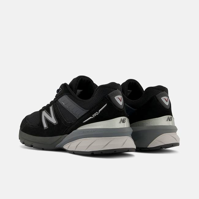 New Balance MADE in USA 990v5 Core Sneakers Herr Svarta Silver | NB745RCX