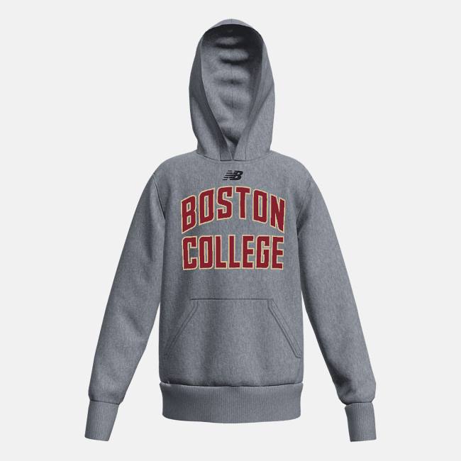 New Balance NBY Fleece (Boston College) Hoodie Barn Grå | NB324WNV