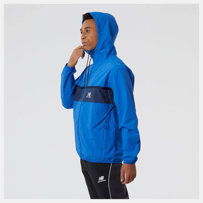 New Balance NB Athletics Amplified Windbreaker Jacka Herr Mörkblå | NB956CVB