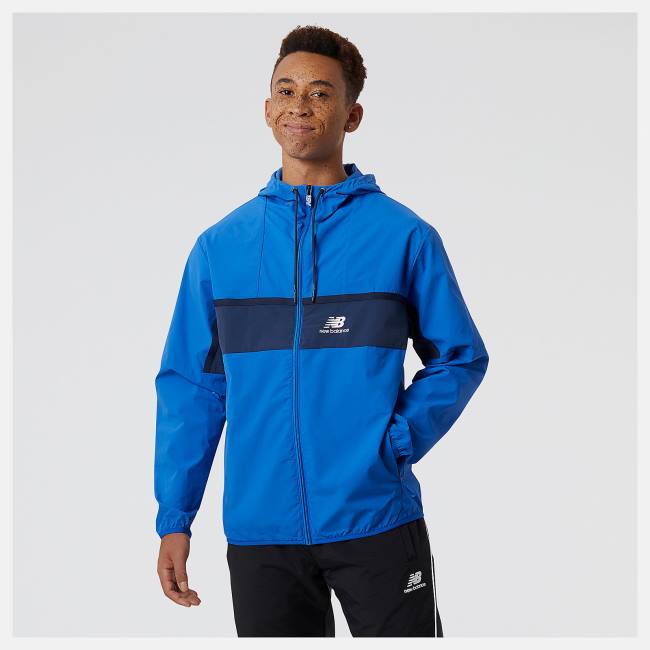 New Balance NB Athletics Amplified Windbreaker Jacka Herr Mörkblå | NB956CVB